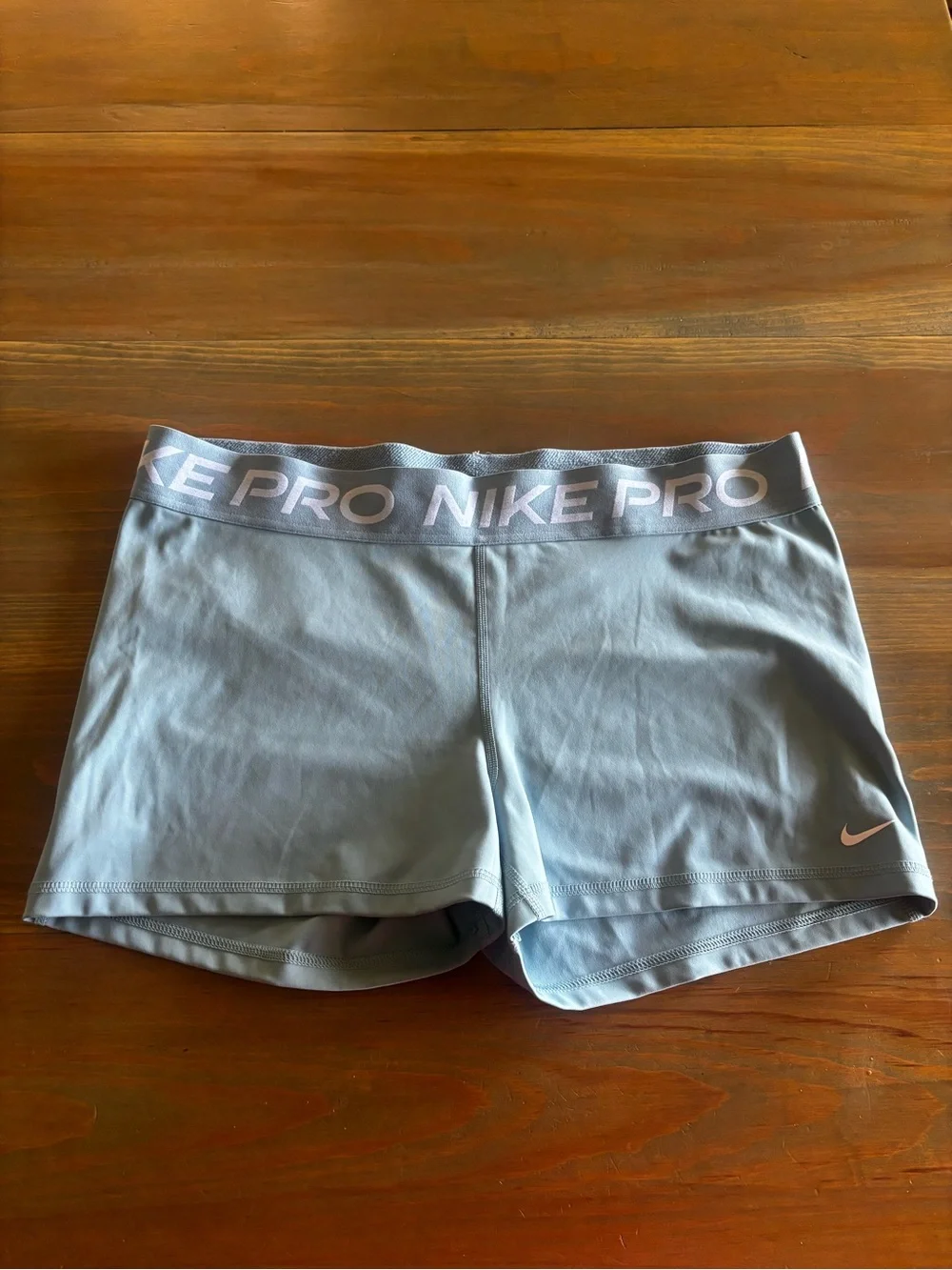 Nike Pro Women's Pale Blue Athletic Shorts